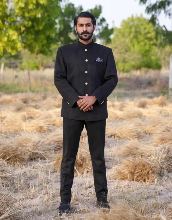 Black Ophidian Bandhgala