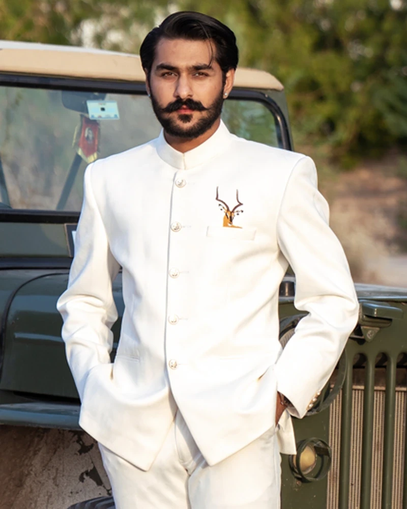 Ivory Antelope Bandhgala - Image 2