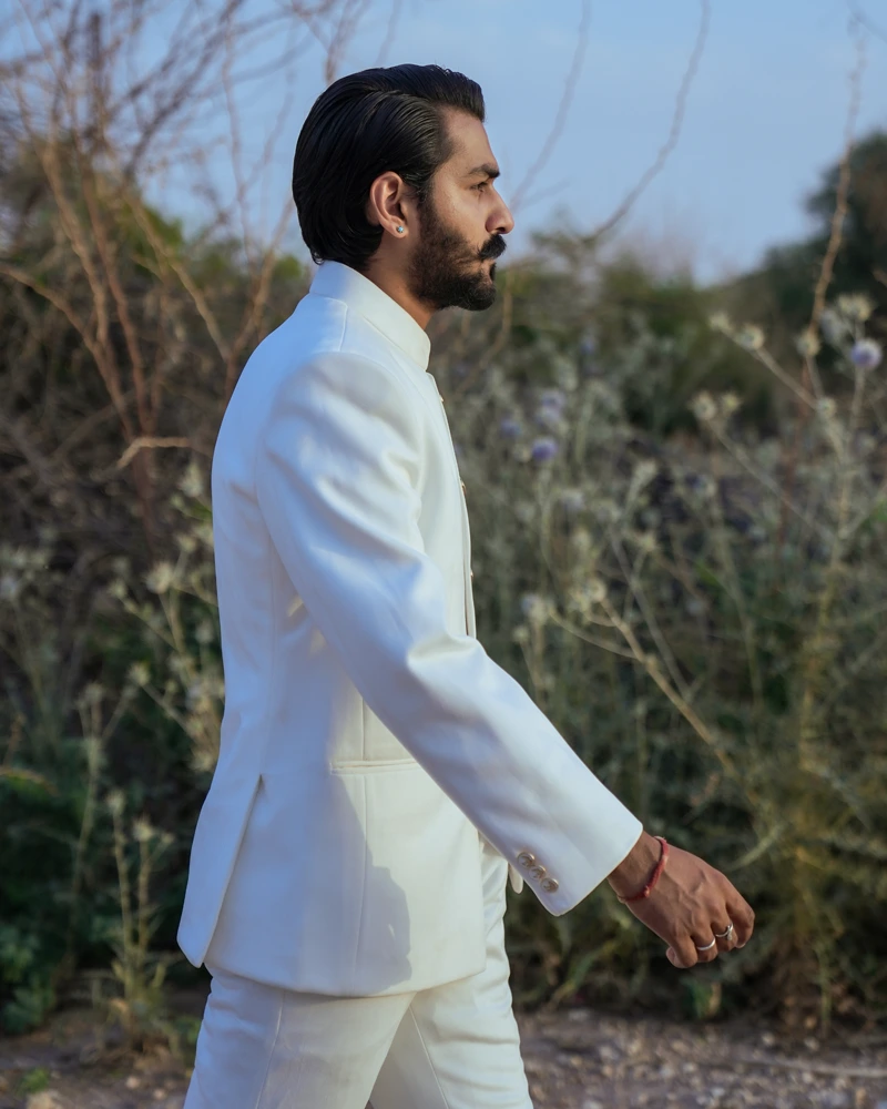 Ivory Antelope Bandhgala - Image 4