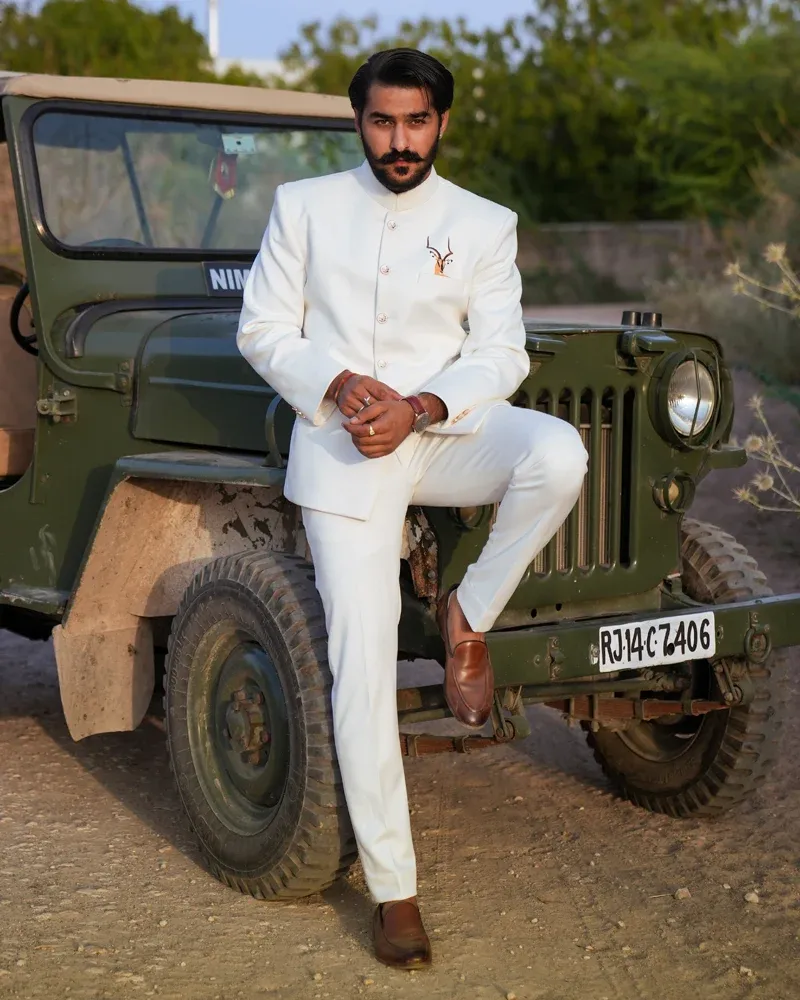 Ivory Antelope Bandhgala - Image 3