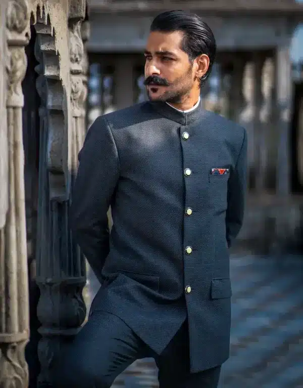 Cavalier Charcoal Bandhgala