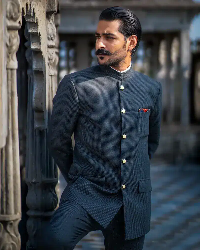 Cavalier Charcoal Bandhgala