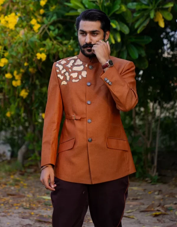 Leopard Impressions Bandhgala