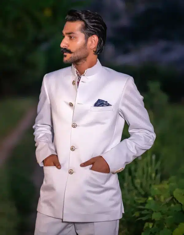 Classic Blanc Dapper Bandhgala