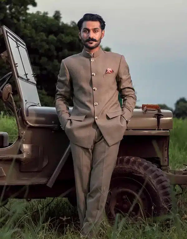 Classic Beige Grandeur Bandhgala