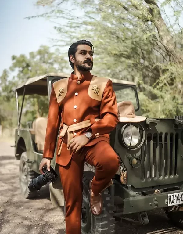 Lustrous Lion Bandhgala