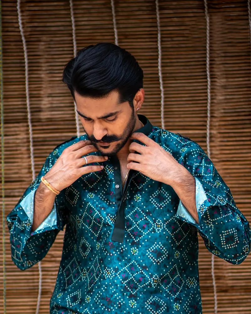 Enchanted Bandhani Print Kurta - Image 3