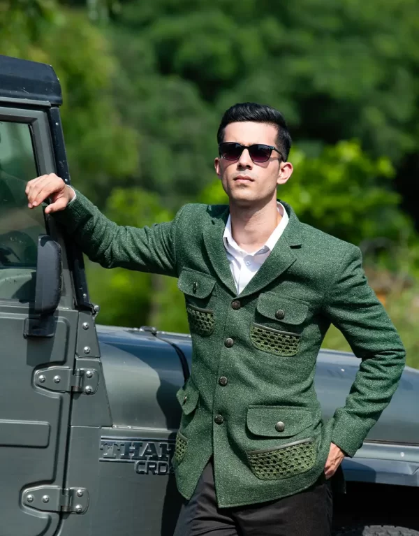 Field Marshal Forest Green Luxury Blazer Set